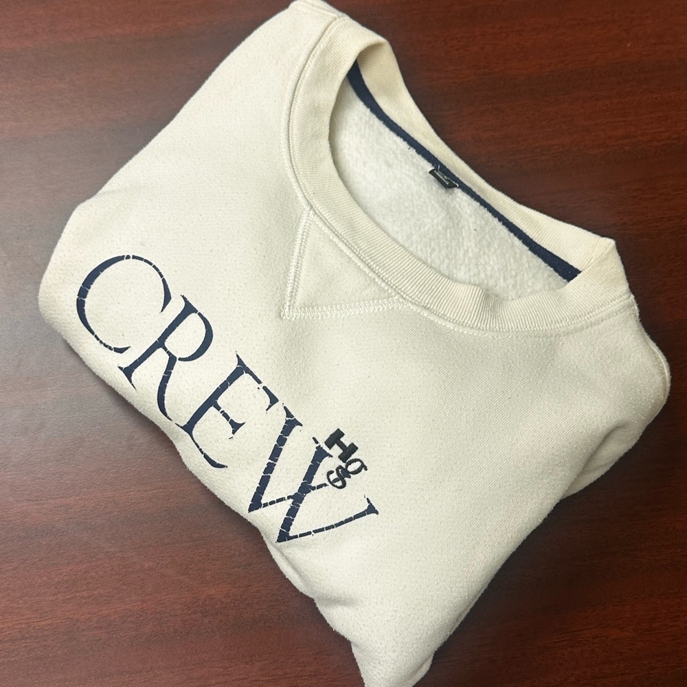 J Crew Reimagined Homme Girl Sweatshirt Womens Size M Cotton Blend Details